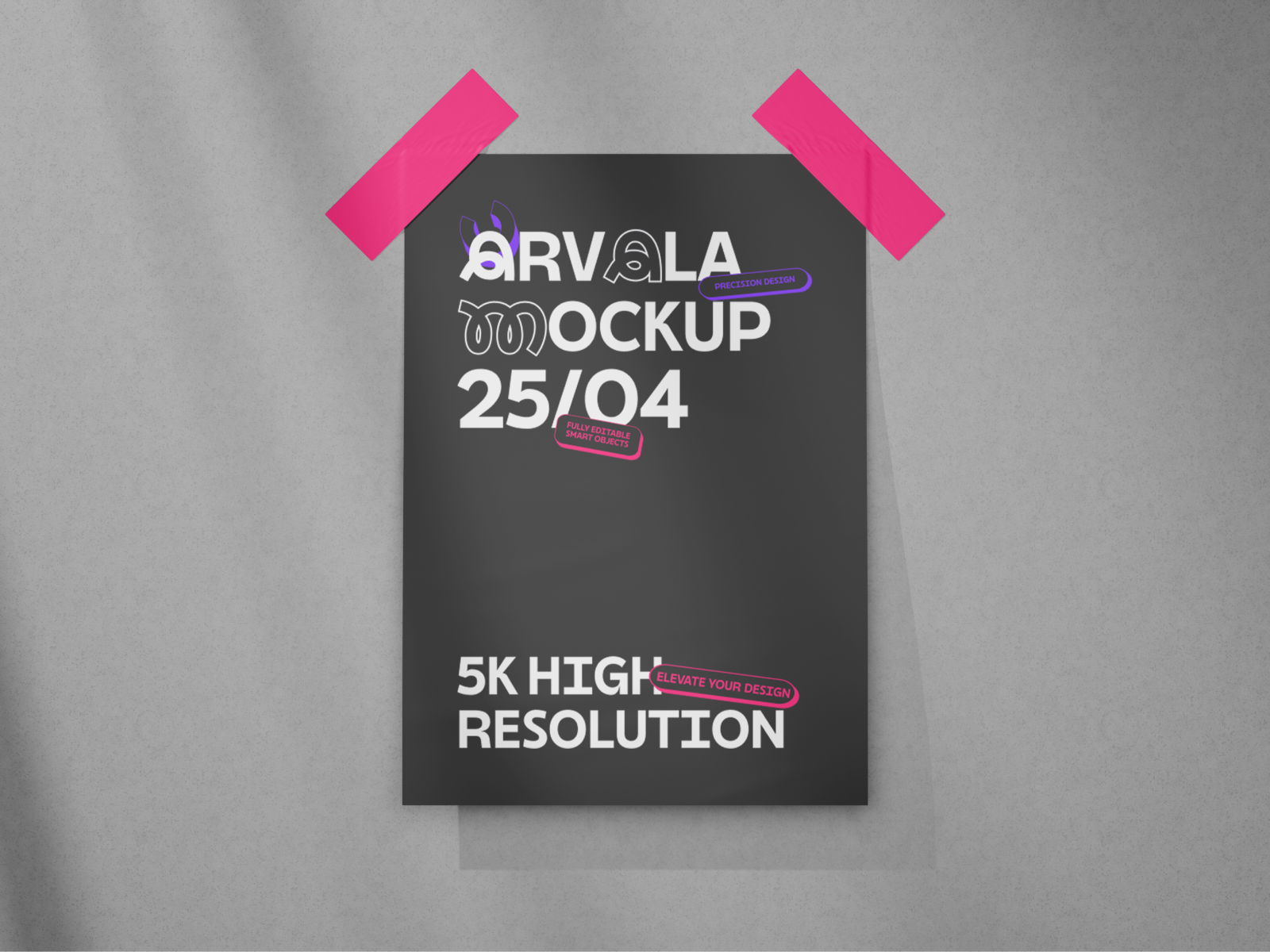 A4 Poster on Wall